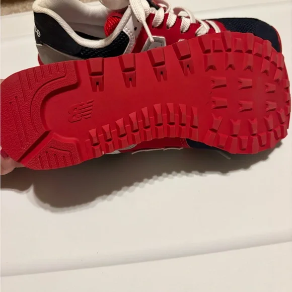 New Balance Red and Navy Sneakers - Picture 6 of 6